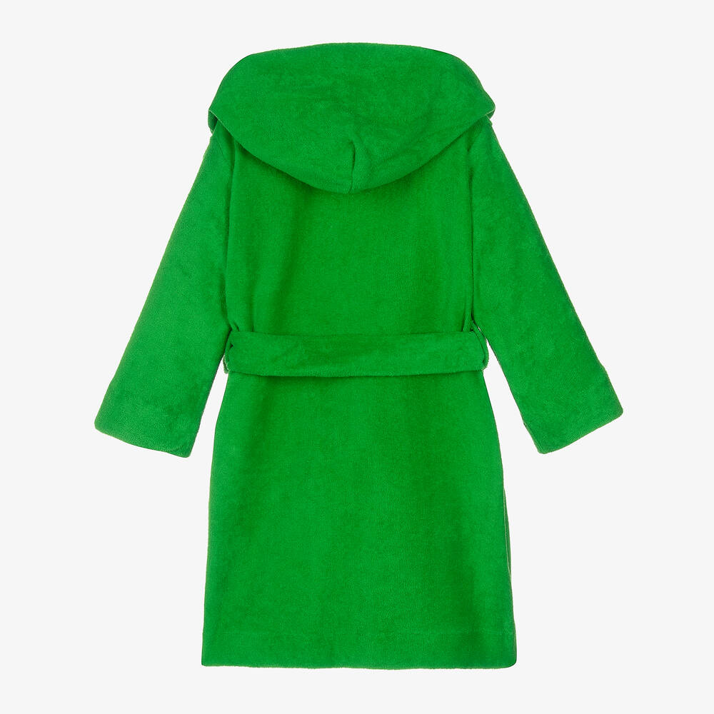 مولو-روب حمّام هودي قطن عضوي لون أخضر | Childrensalon Outlet