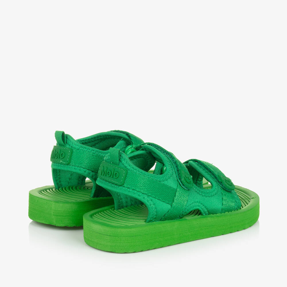 Molo-Green Velcro Foam Sandals | Childrensalon Outlet