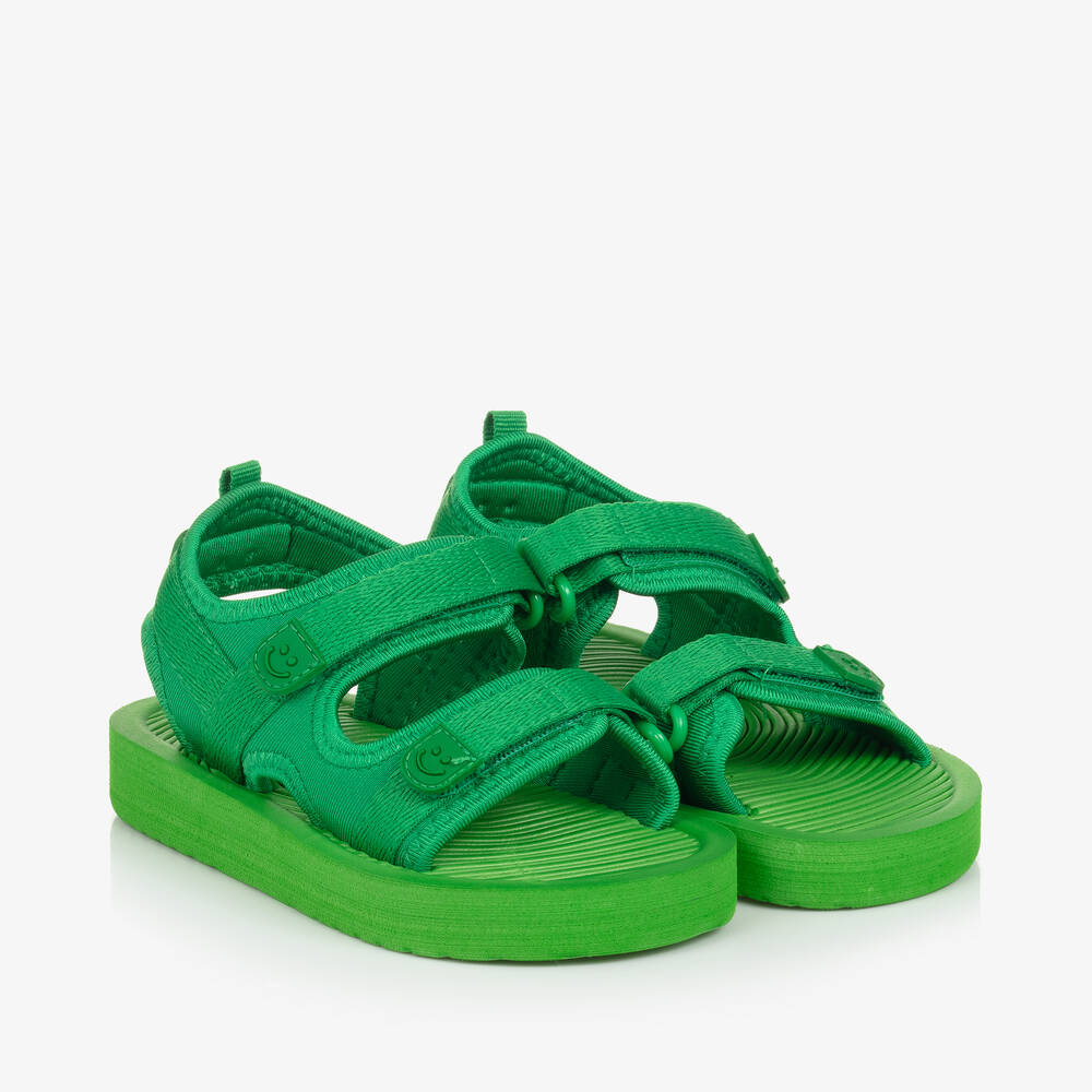 Molo-Green Velcro Foam Sandals | Childrensalon Outlet