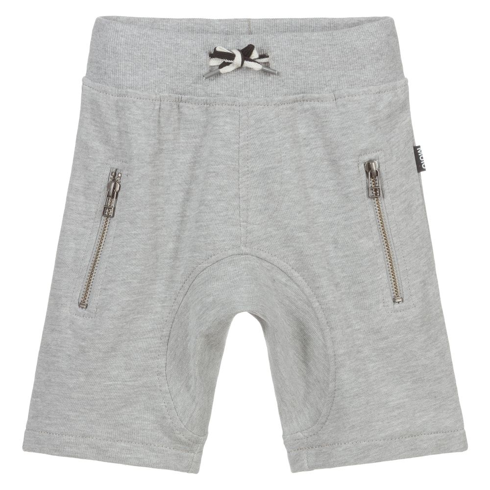 Molo - Grey Cotton Jersey Shorts | Childrensalon