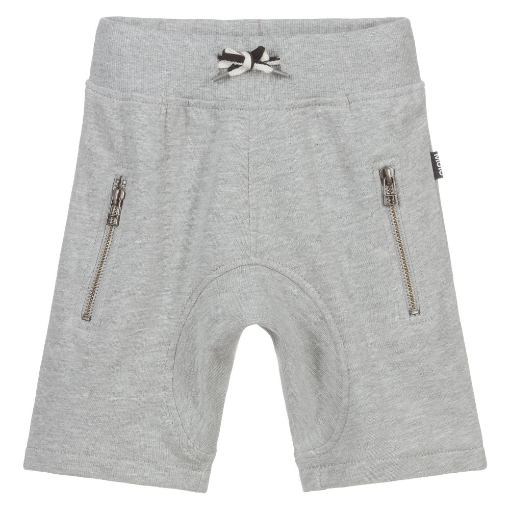 Molo - Short gris en jersey de coton | Childrensalon