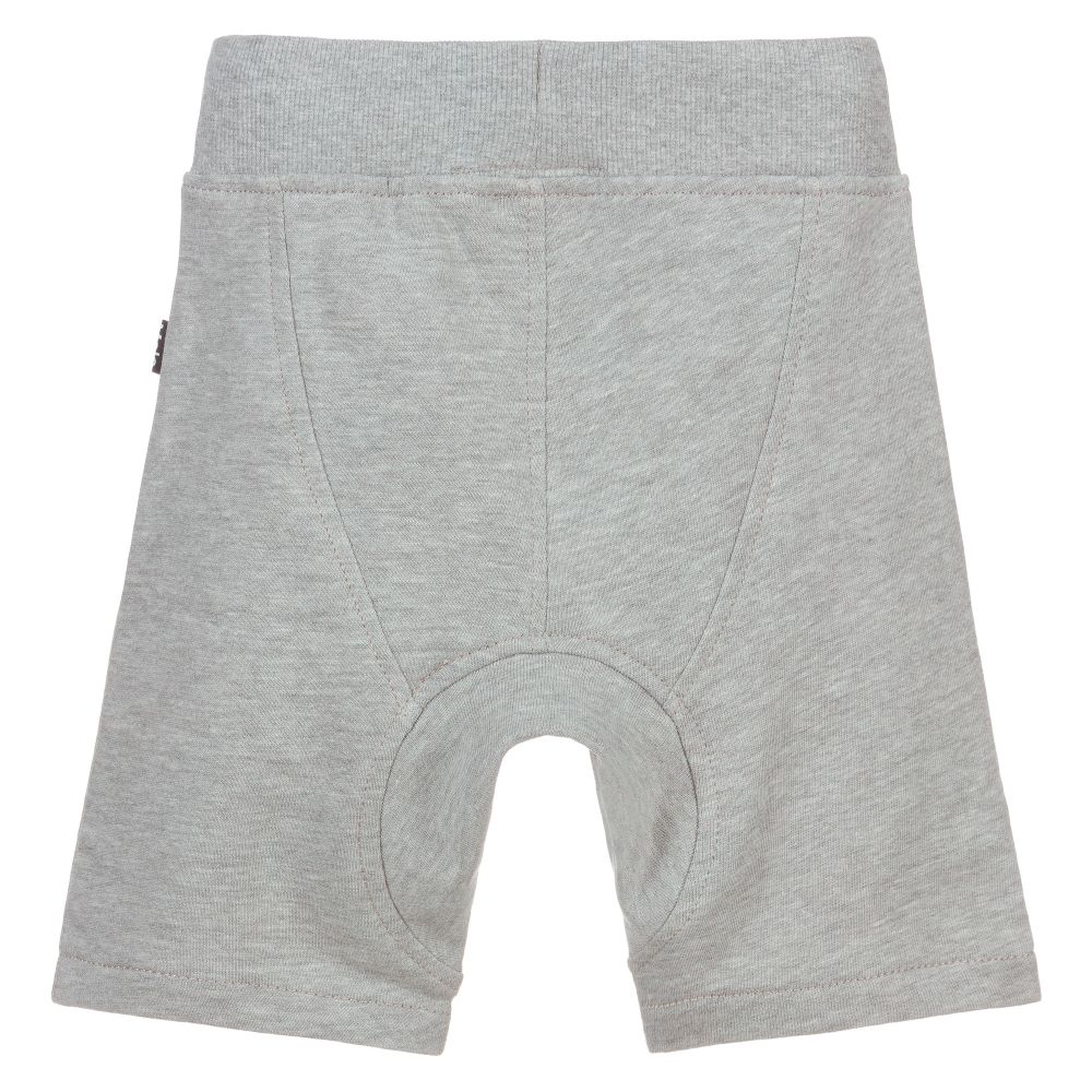 Molo-شورت قطن جيرسي لون رمادي للأولاد | Childrensalon Outlet