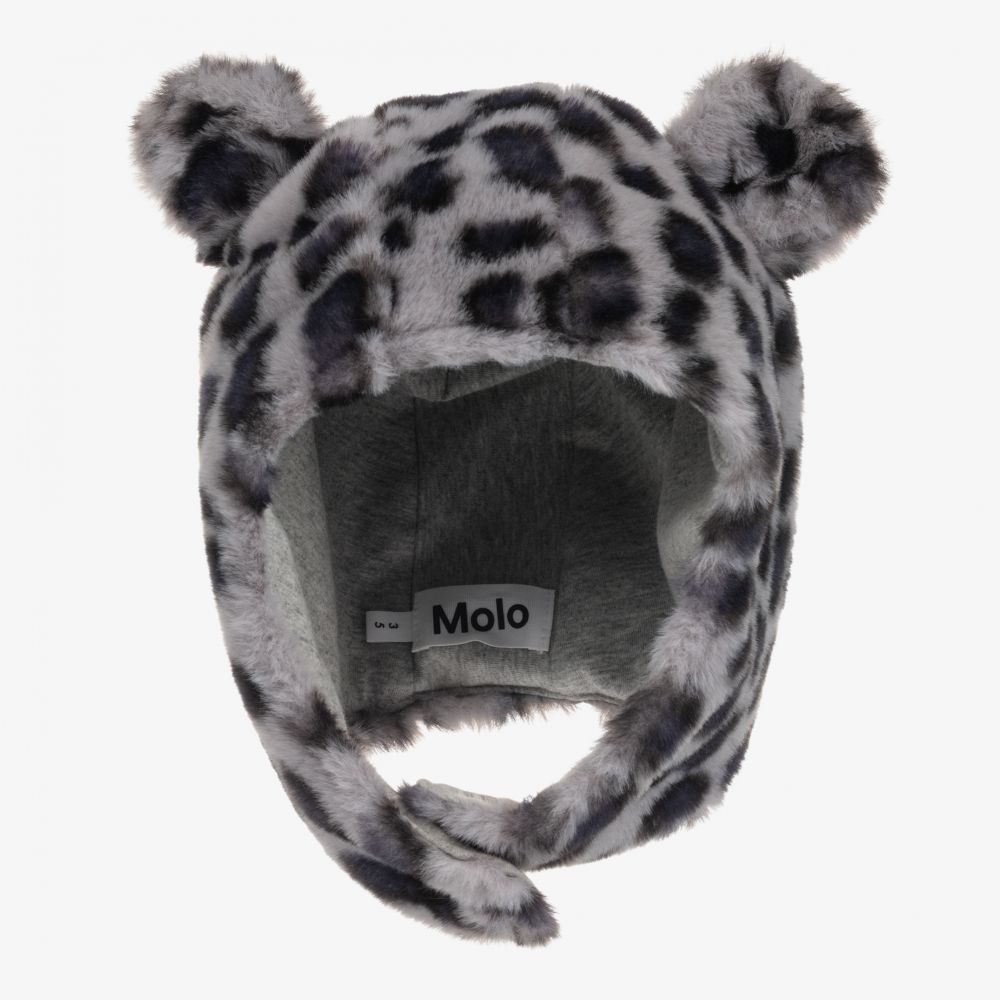 Molo - قبعة فرو صناعي لون رمادي للبنات | Childrensalon