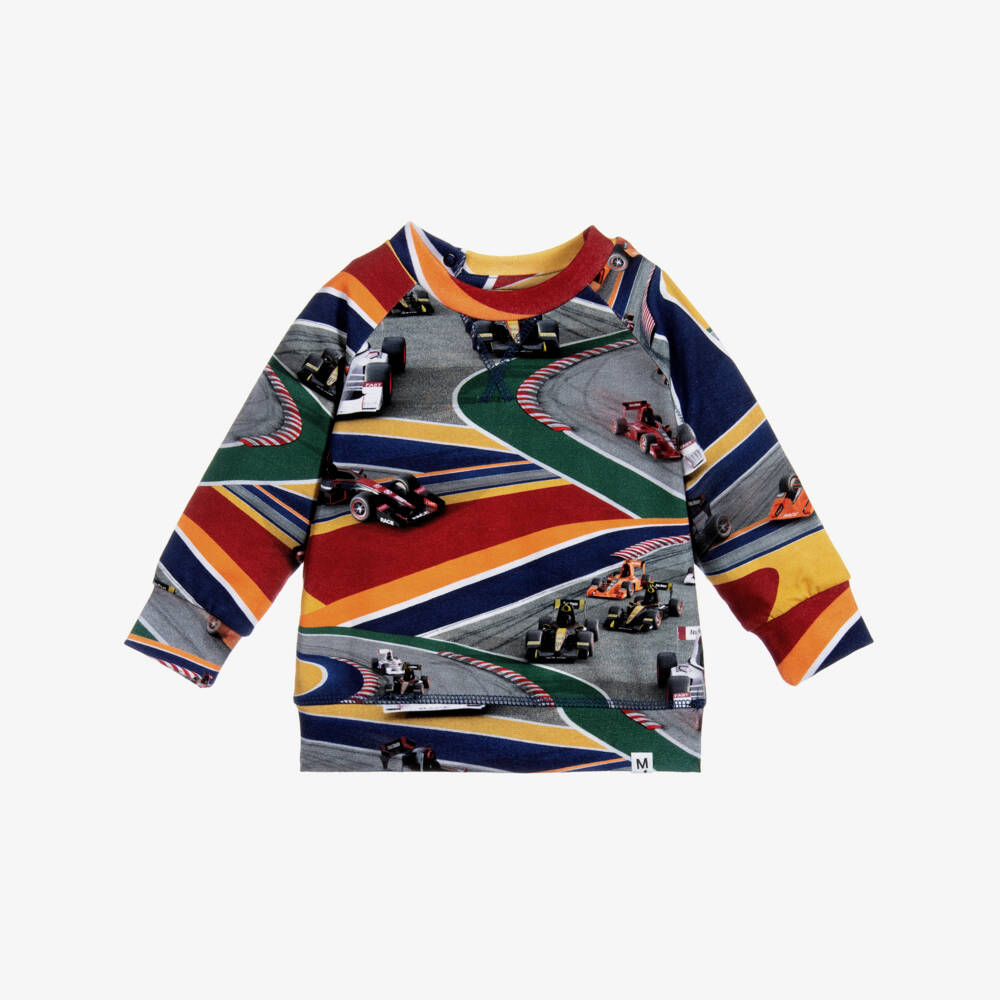 Molo-Grey Organic Cotton Top | Childrensalon Outlet