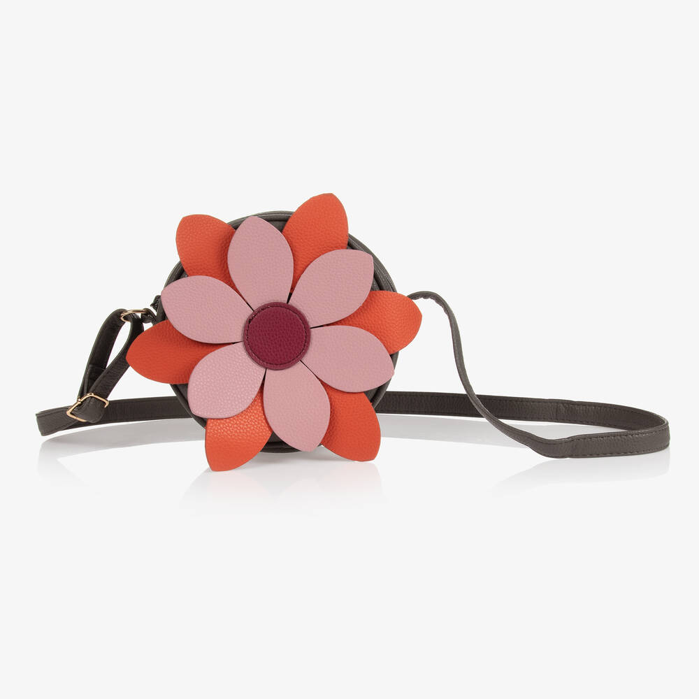 Molo-Grey & Pink Shoulder Bag (17cm) | Childrensalon Outlet