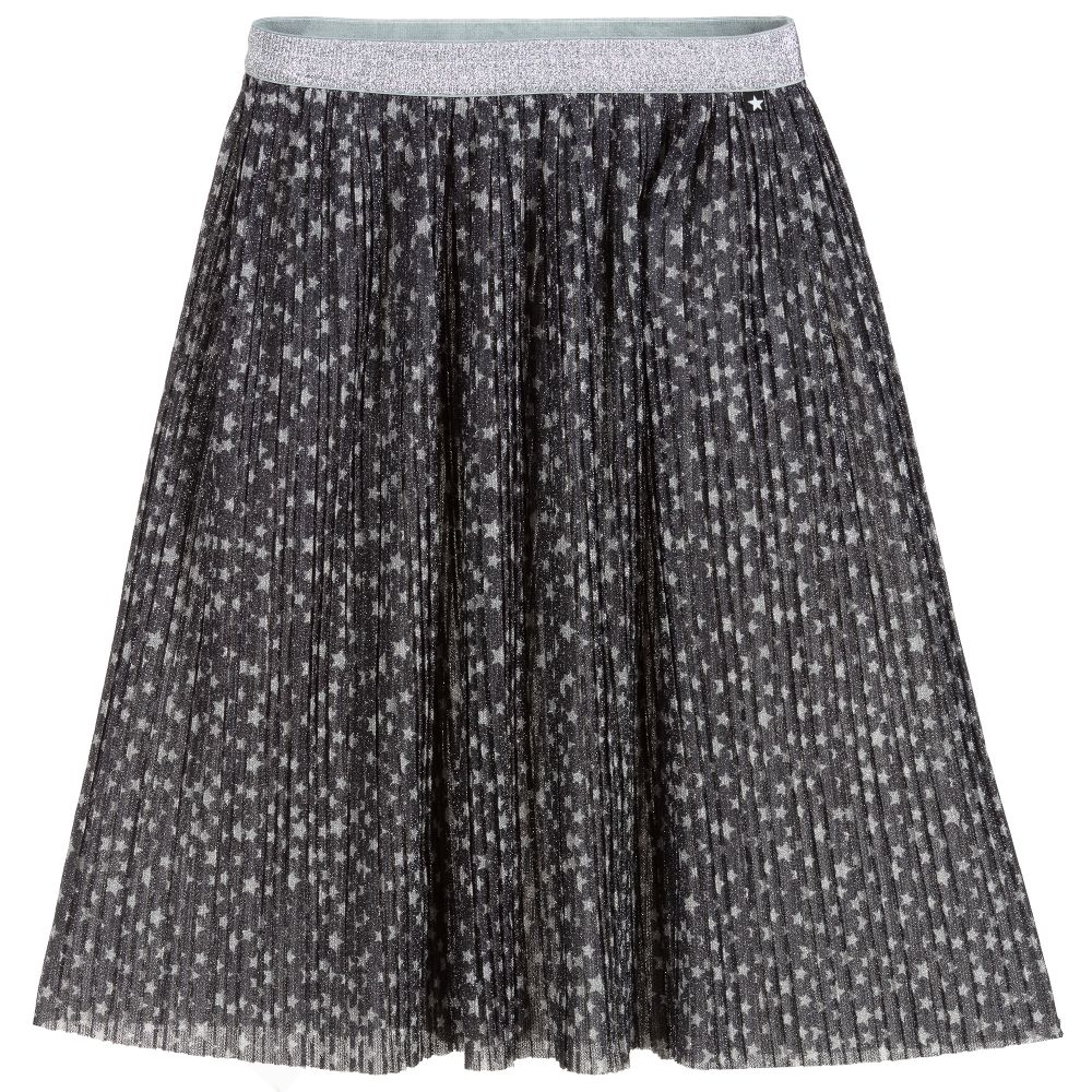 Molo - Grey Stars Glitter Skirt | Childrensalon