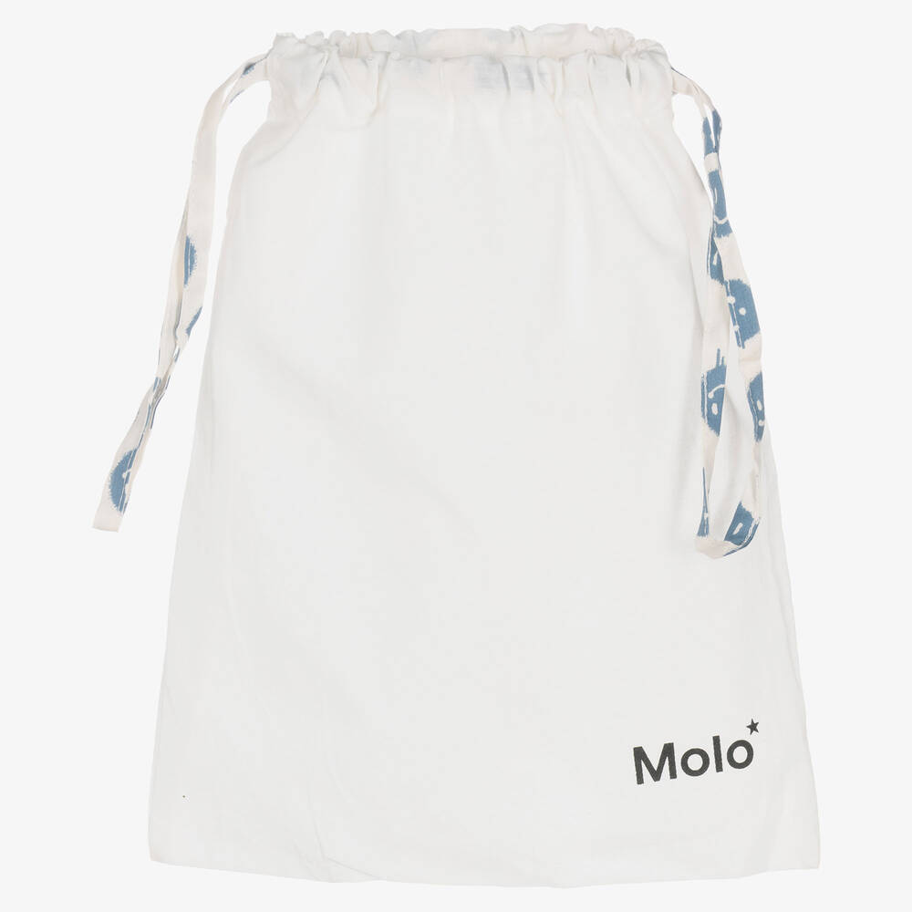 Molo-Ivory & Blue Organic Cotton Pyjamas | Childrensalon Outlet