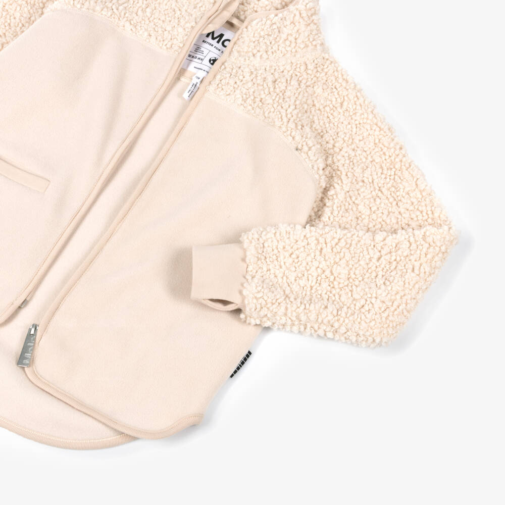 Molo-Кремовая флисовая куртка на молнии | Childrensalon Outlet