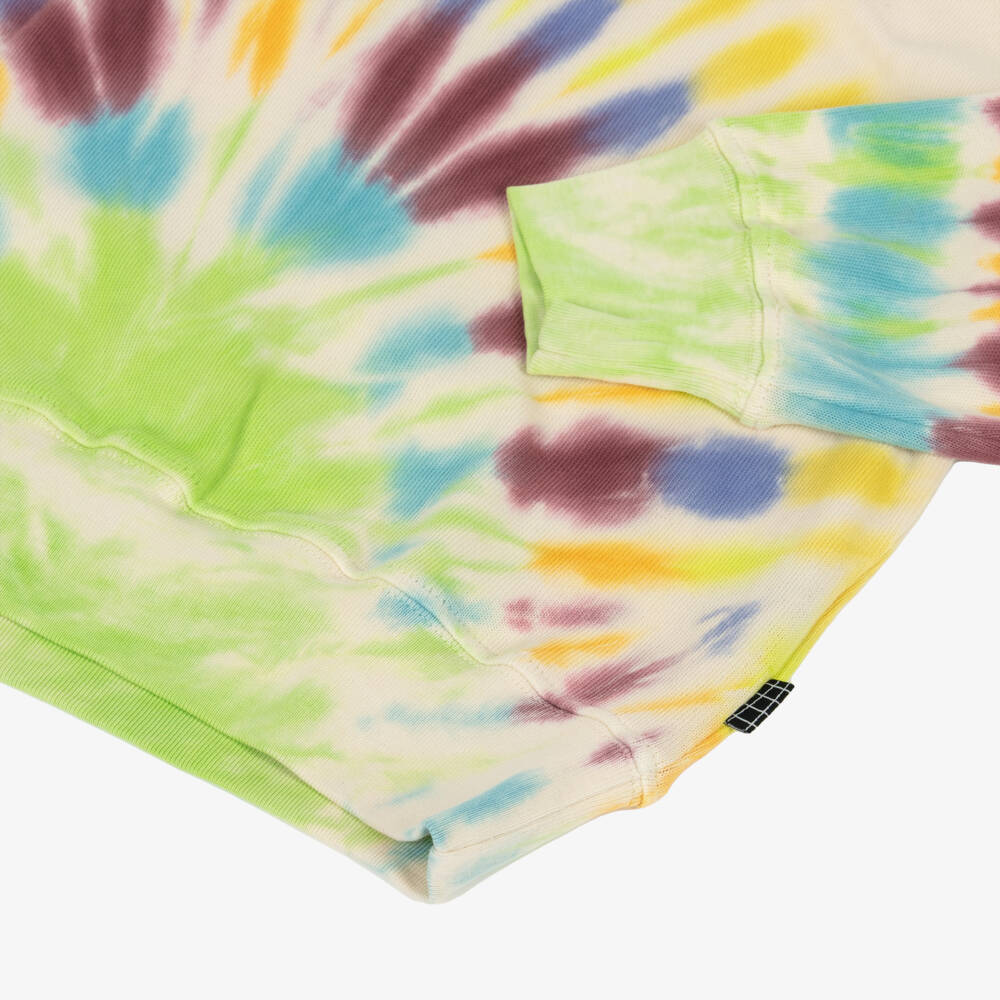 Molo-Ivory Cotton Jersey Tie-Dye Sweatshirt | Childrensalon Outlet