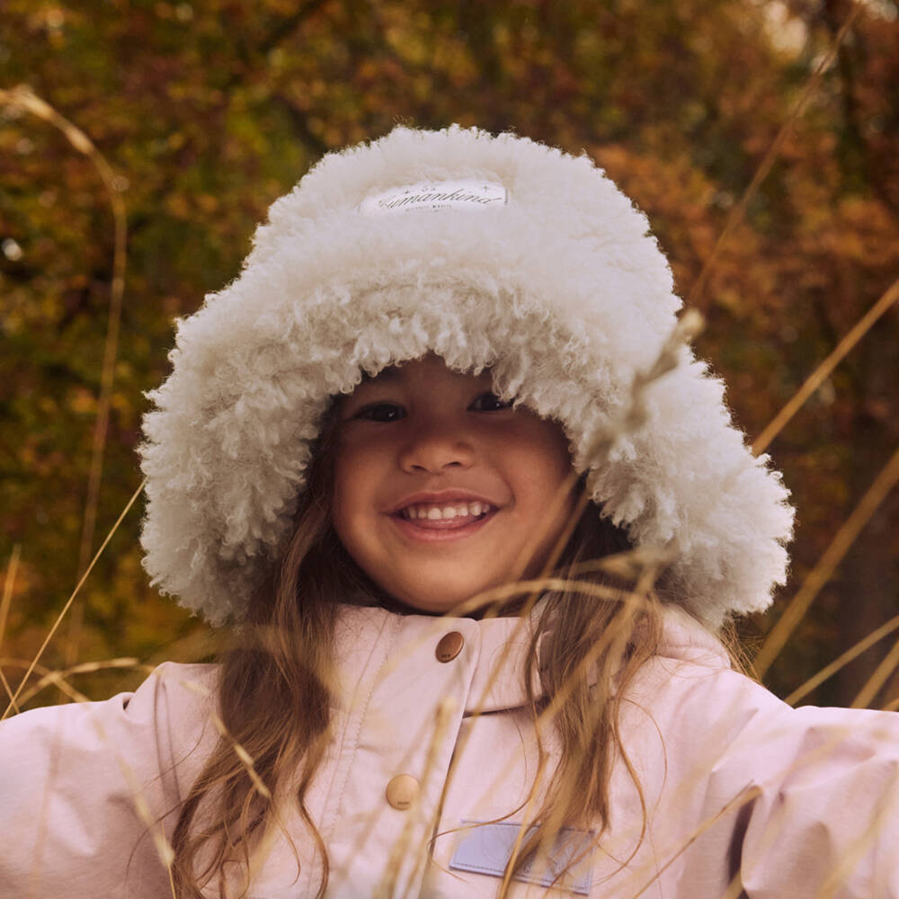 Molo-Ivory Fluffy Hat | Childrensalon Outlet