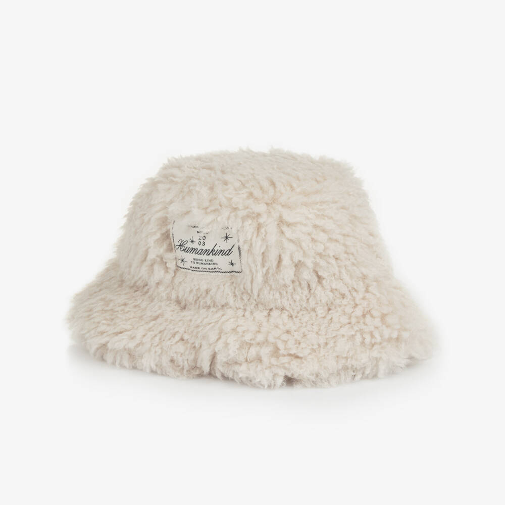Molo-Ivory Fluffy Hat | Childrensalon Outlet