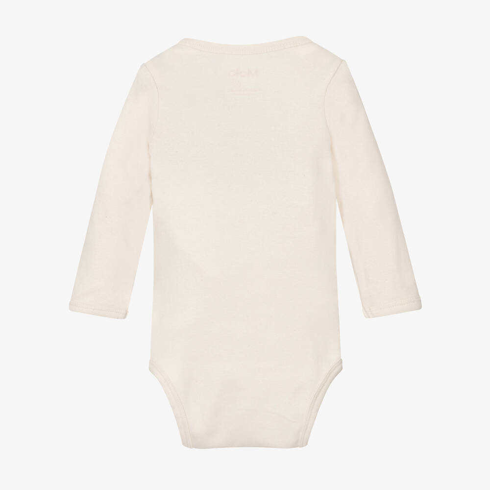 Molo-Кремовое боди из органического хлопка с радугой | Childrensalon Outlet