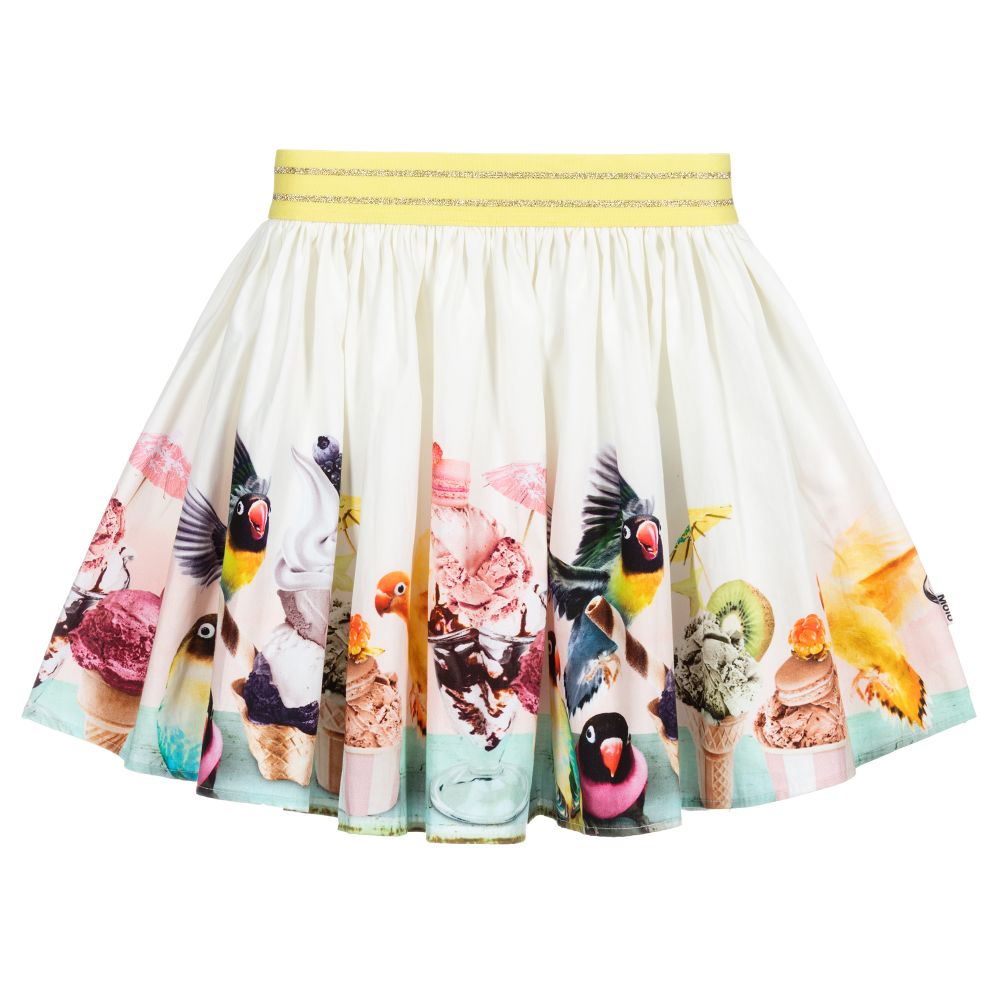 Molo - Ivory Organic Cotton Skirt | Childrensalon