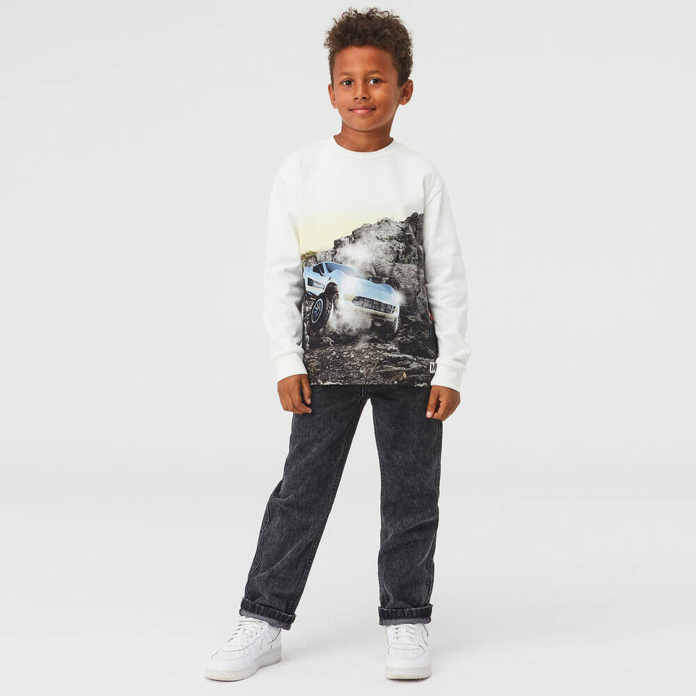 Molo-توب قطن عضوي لون عاجي للأولاد | Childrensalon Outlet