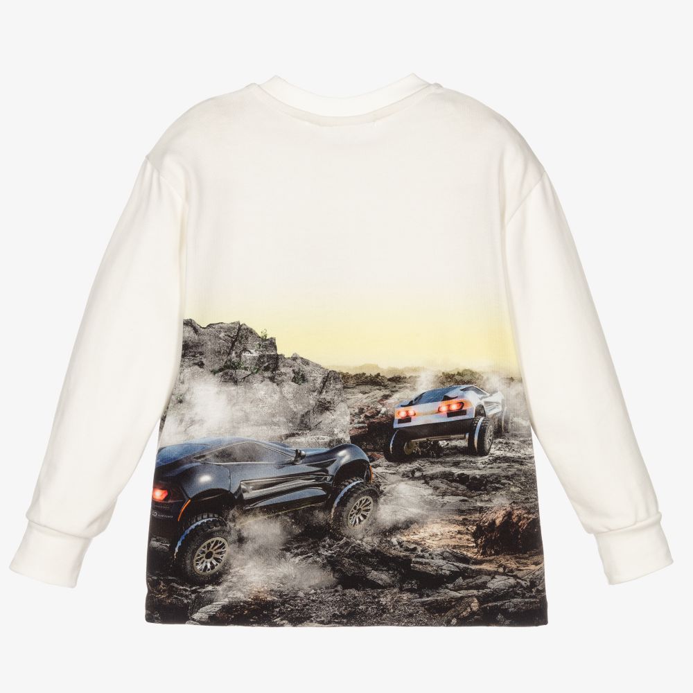 Molo-توب قطن عضوي لون عاجي للأولاد | Childrensalon Outlet