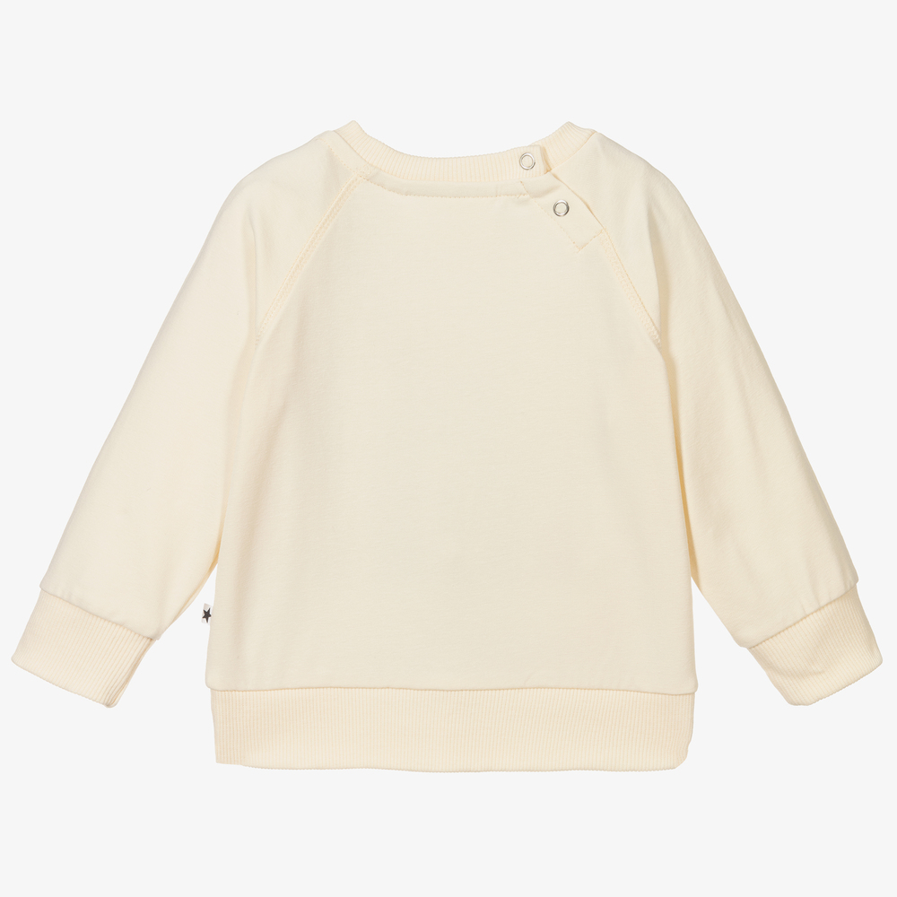Molo-Ivory Organic Sweatshirt | Childrensalon Outlet