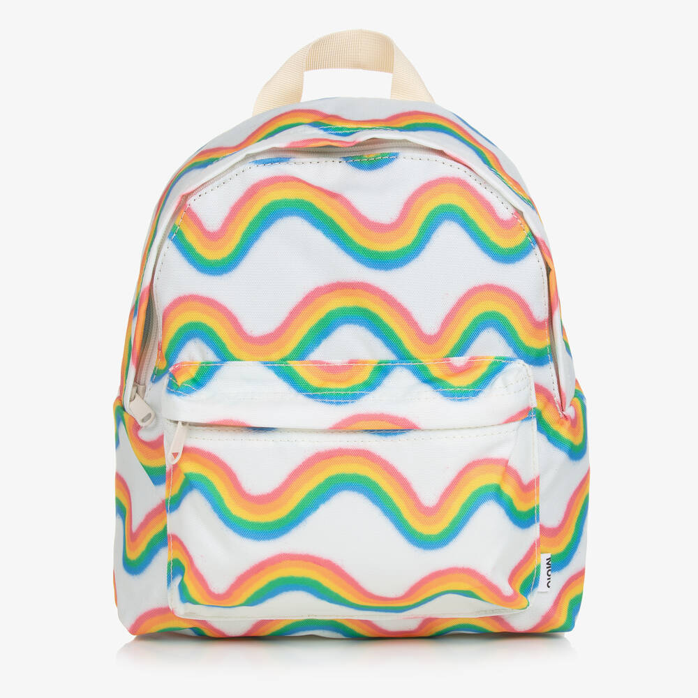 Molo-Кремовый парусиновый рюкзак с радугами (29см) | Childrensalon Outlet