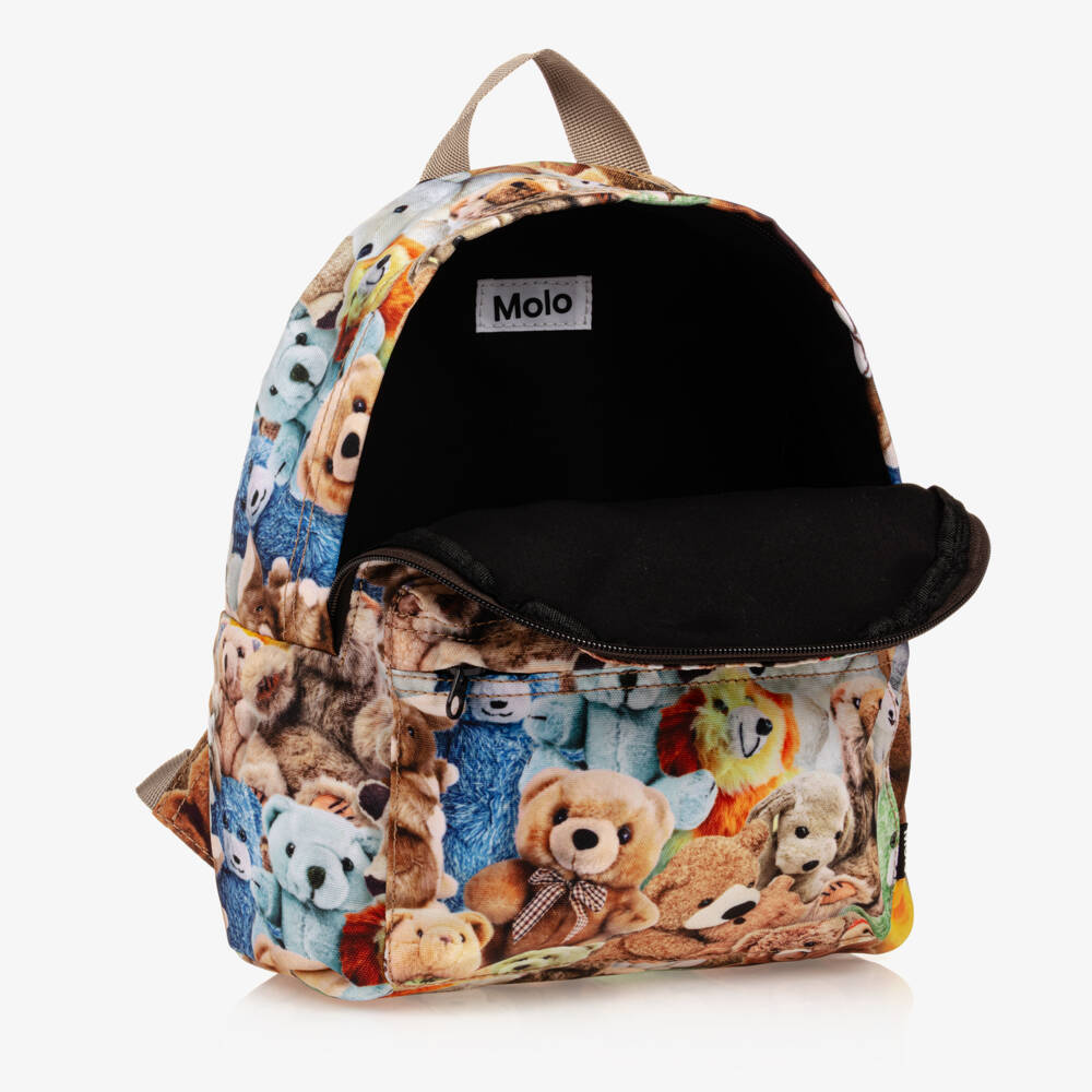 Molo-Junior Boys Teddy Pattern Backpack | Childrensalon Outlet