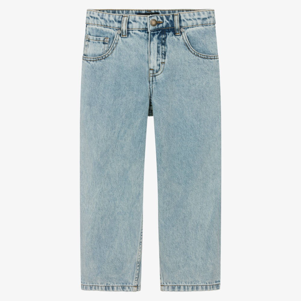 Molo-Light Blue Denim Extra Relaxed Fit Jeans | Childrensalon Outlet