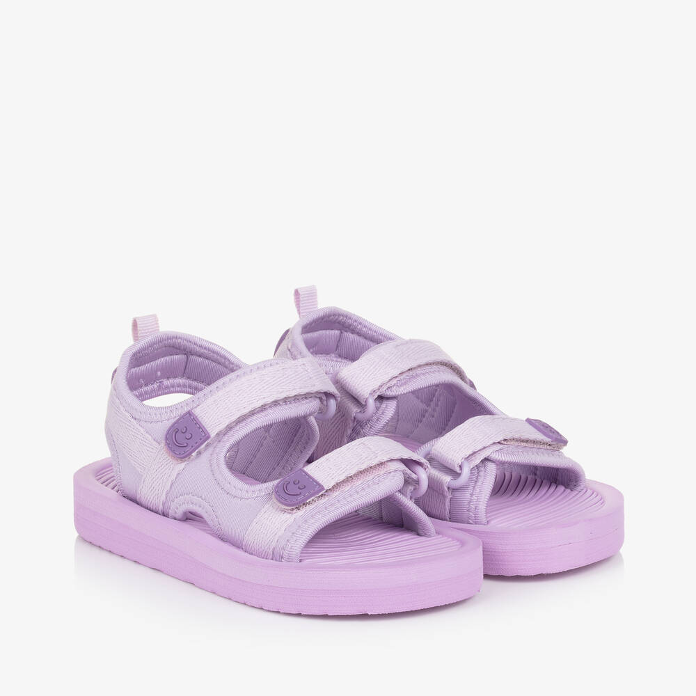 Molo-Lilac Purple Velcro Foam Sandals | Childrensalon Outlet