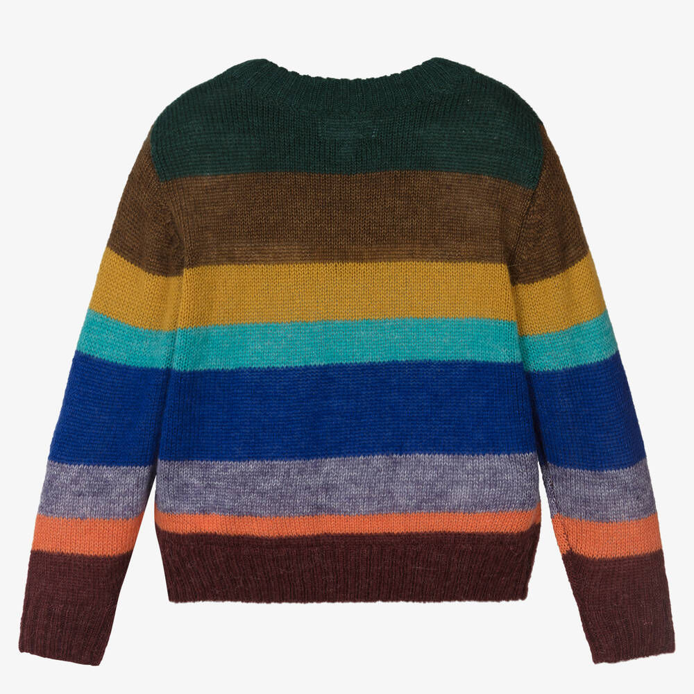 Molo Multicolour Striped Wool Sweater Childrensalon Outlet