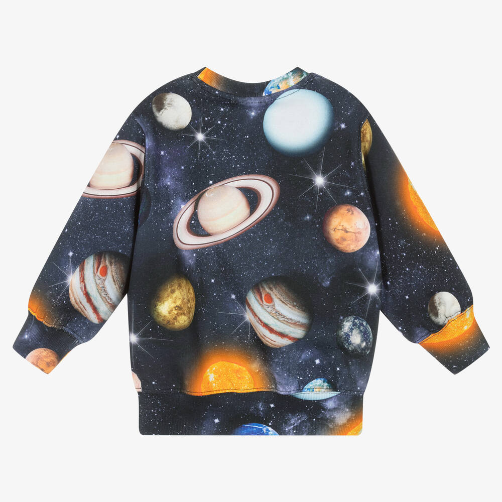 Molo-Синий свитшот с планетами | Childrensalon Outlet