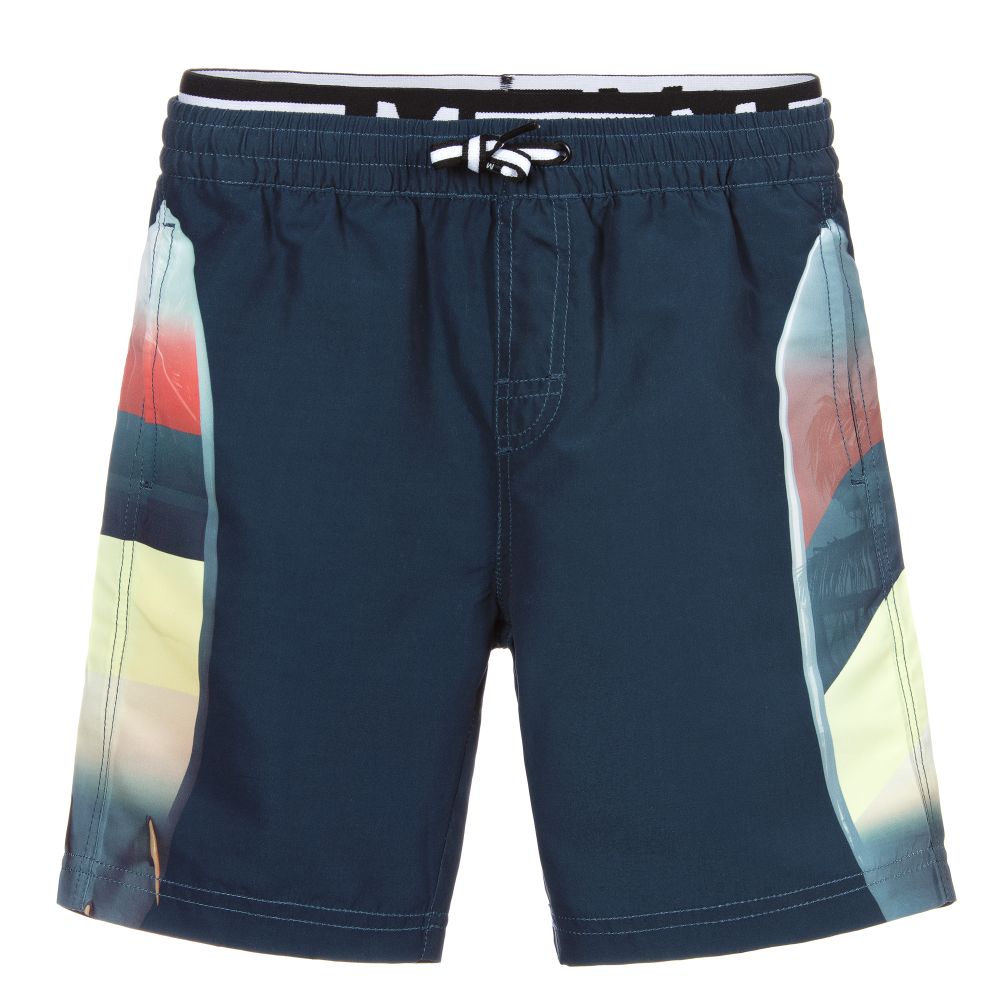 Molo - Navy Blue Swim Shorts (UPF50+) | Childrensalon