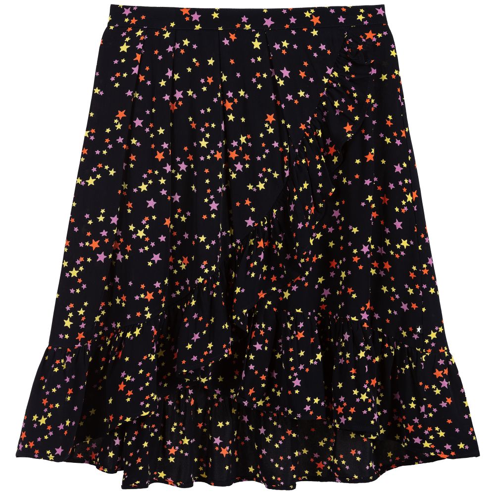 Molo - Темно-синяя юбка из вискозы со звездочками | Childrensalon