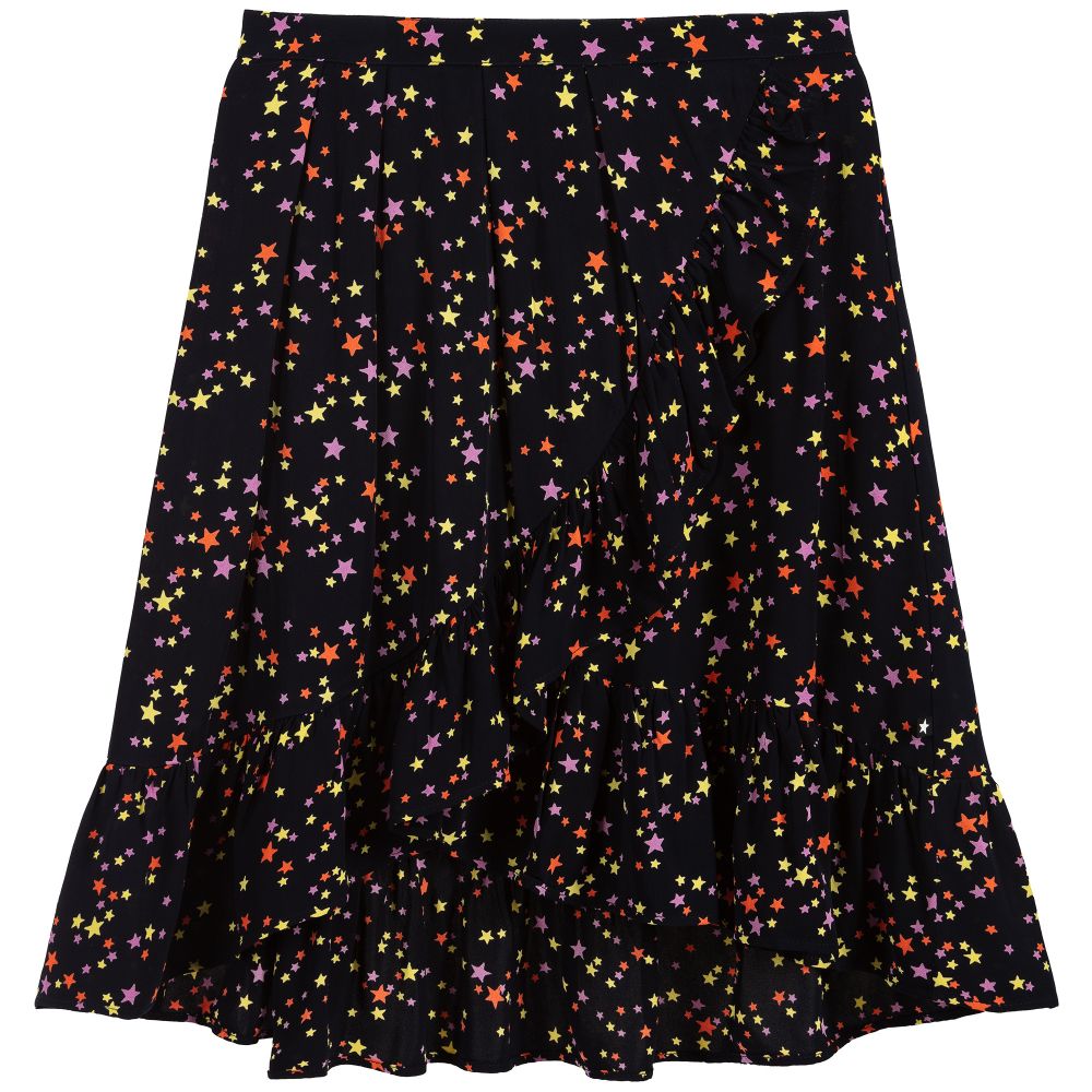 Molo-تنورة كريب فيسكوز لون كحلي بطبعة نجوم | Childrensalon Outlet