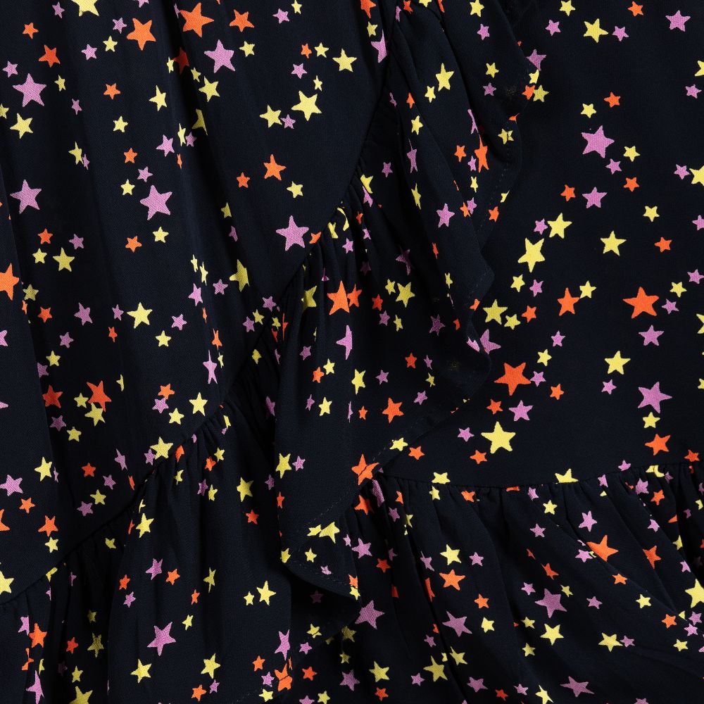 Molo-تنورة كريب فيسكوز لون كحلي بطبعة نجوم | Childrensalon Outlet