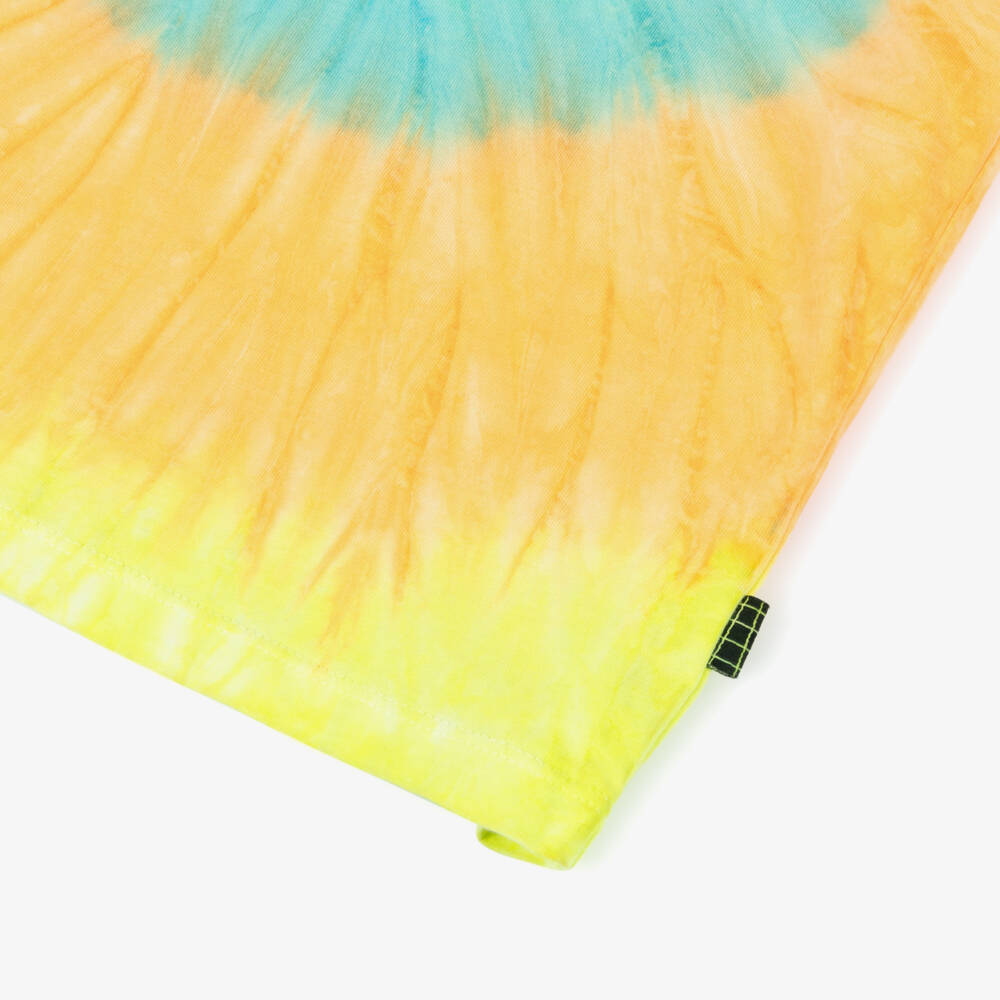 Molo-Neon Colour Tie-Dye Cotton T-Shirt | Childrensalon Outlet