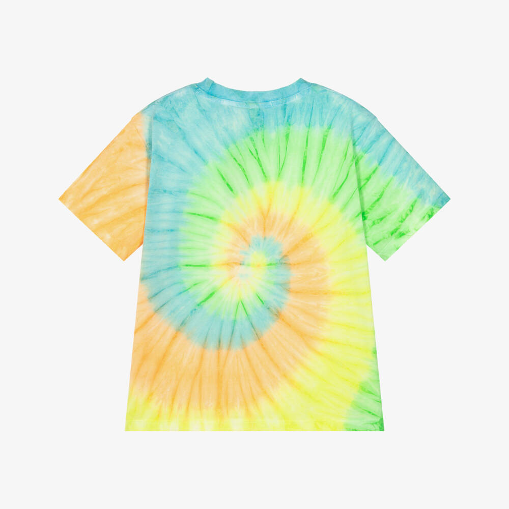 Molo-Neon Colour Tie-Dye Cotton T-Shirt | Childrensalon Outlet