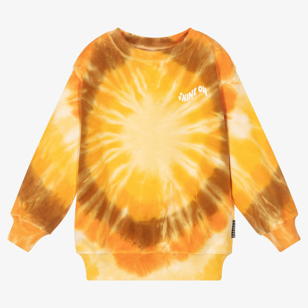 Molo - Batik-Sweatshirt Orange/Braun | Childrensalon
