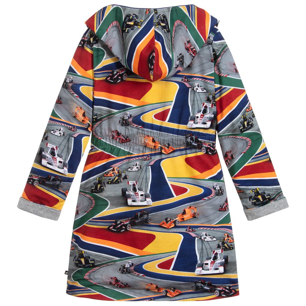 مولو-روب حمّام قطن جيرسي لون رمادي للأولاد | Childrensalon Outlet