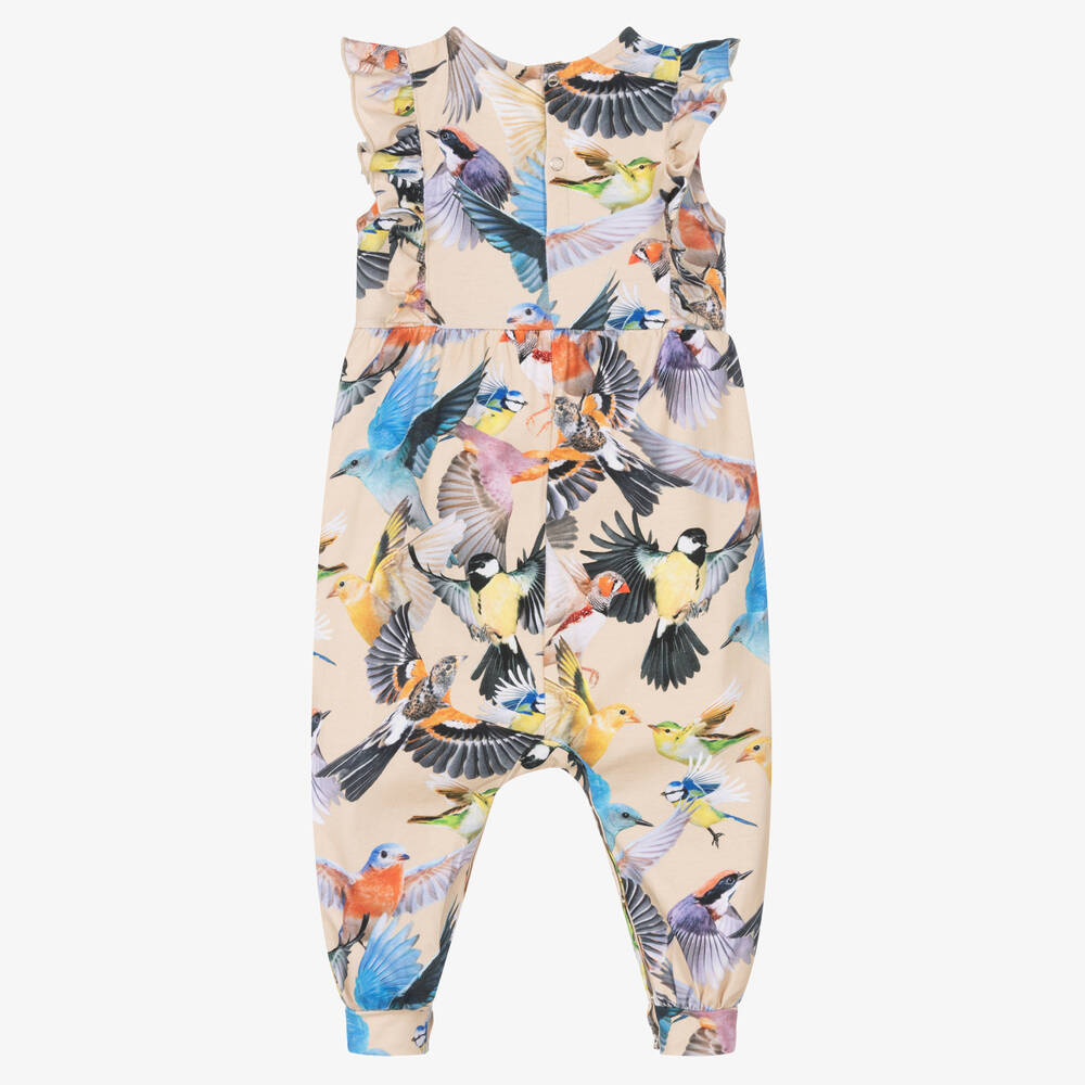 مولو-جمبسوت أطفال بناتي قطن عضوي جيرسي لون بيج | Childrensalon Outlet