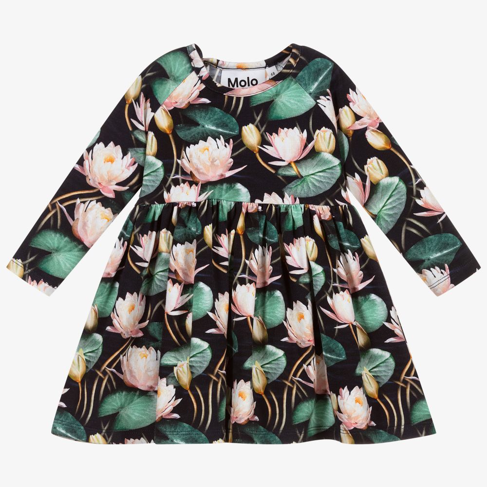 Molo - Organic Cotton Lilies Dress | Childrensalon