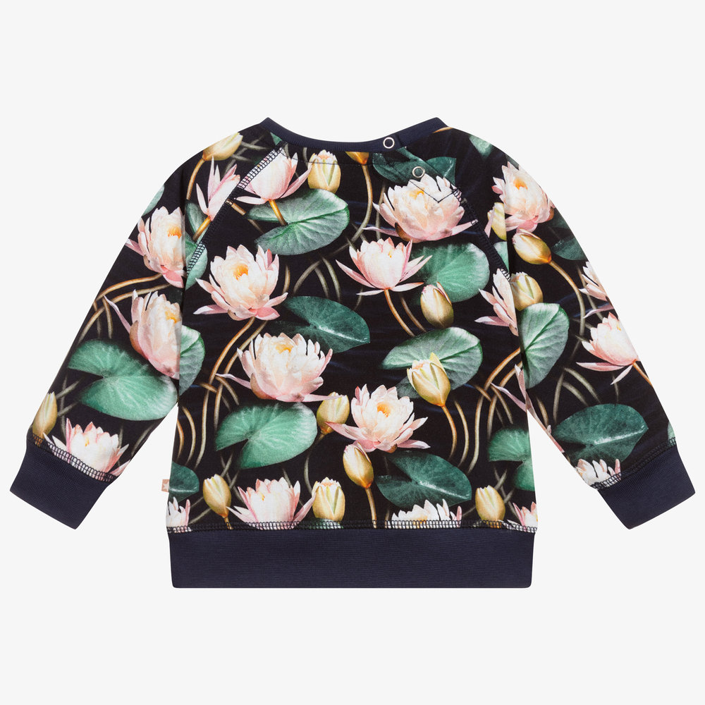 Molo-Свитшот из органического хлопка с лилиями | Childrensalon Outlet