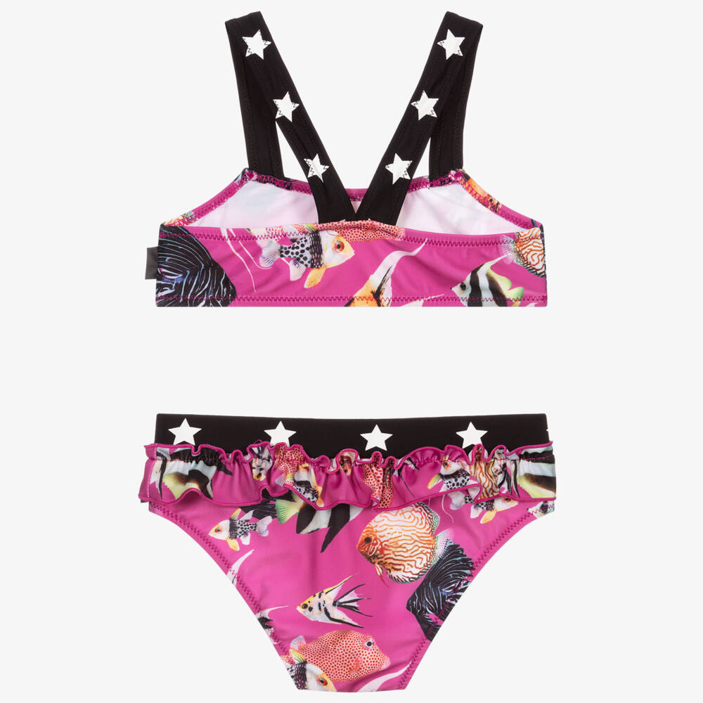 Molo-Pink Fish Bikini (UPF50+) | Childrensalon Outlet