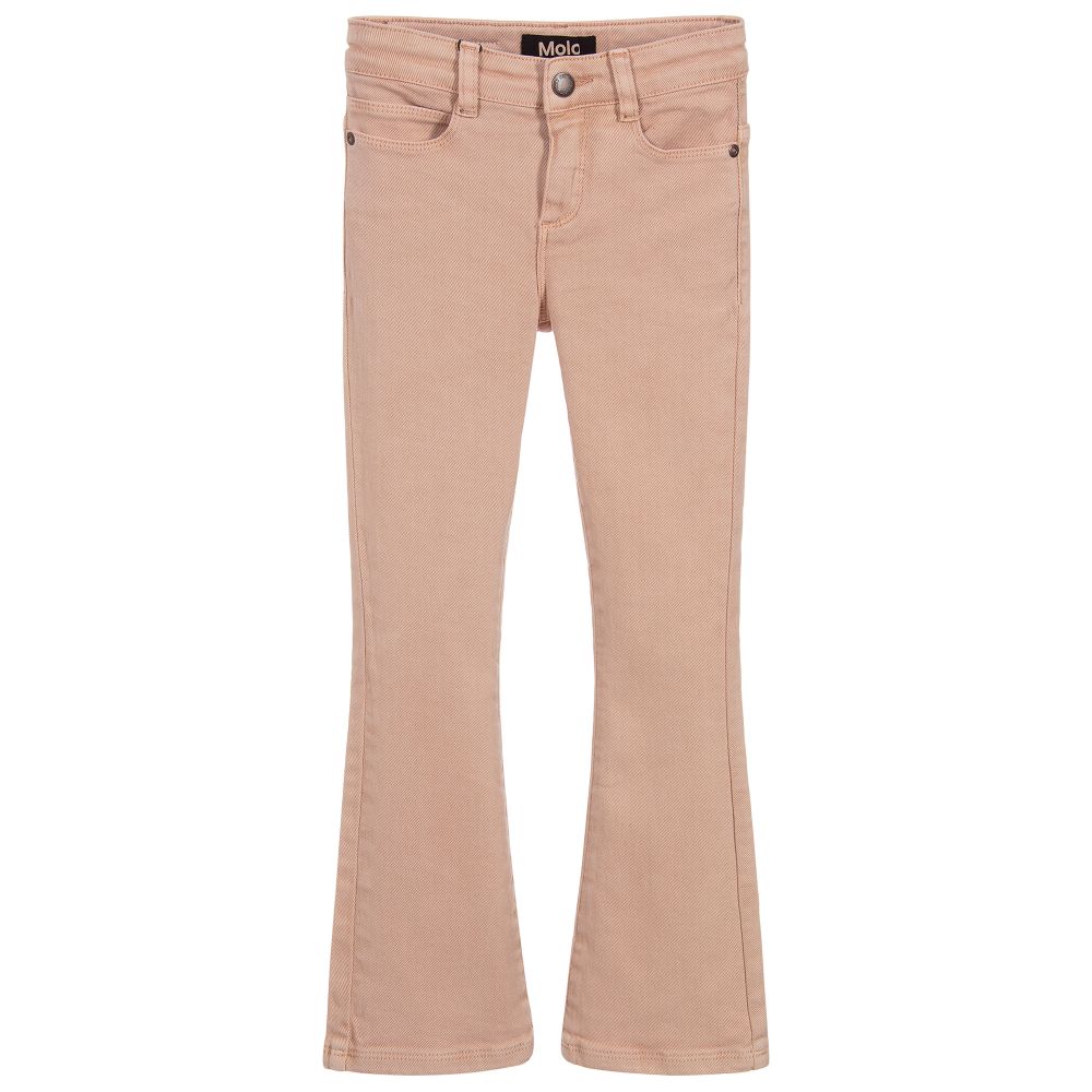 Molo - Pink Flared Slim-Fit Jeans | Childrensalon