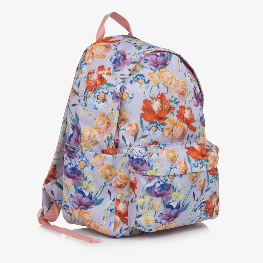 Molo-Pink Floral Aop Backpack | Childrensalon Outlet