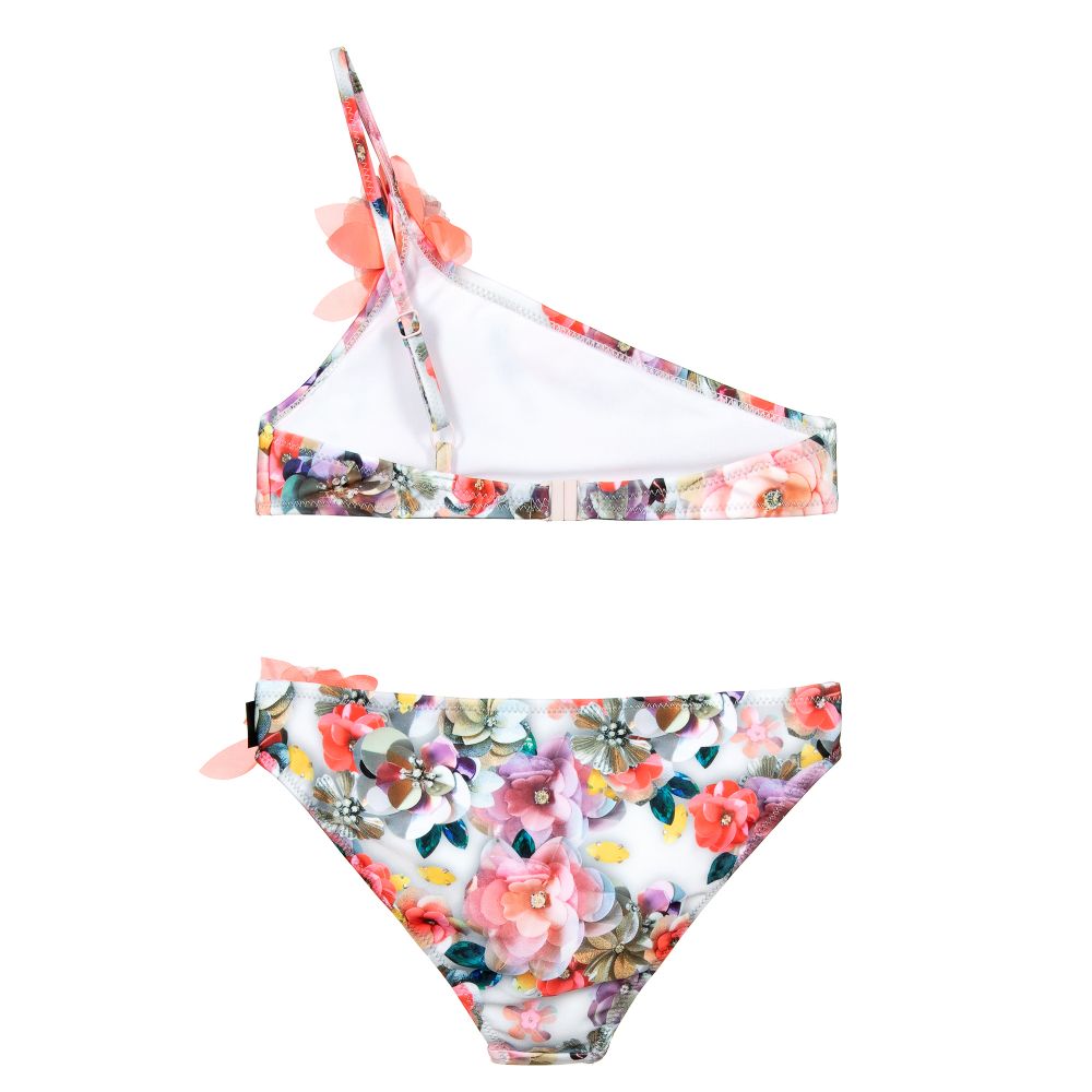 Molo-Розовое бикини с цветочным рисунком (UPF50+) | Childrensalon Outlet