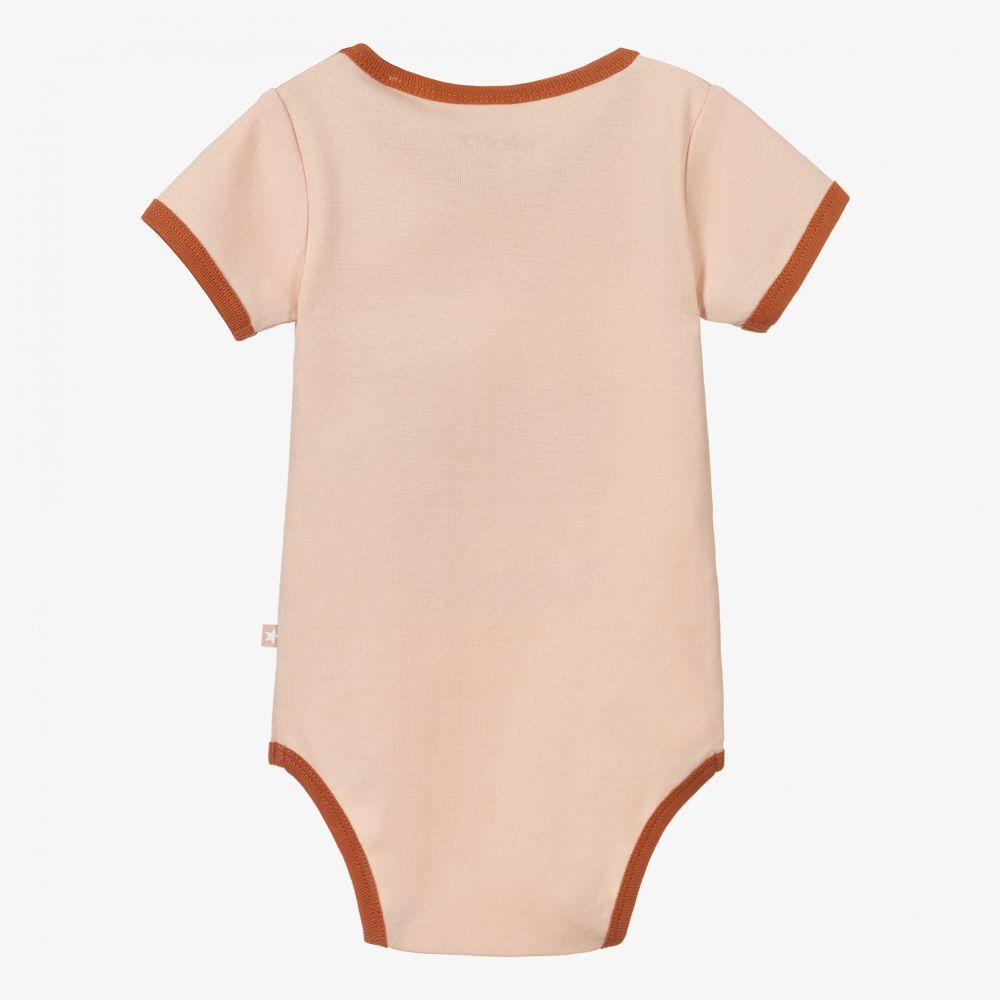 Molo-Розовое боди из органического хлопка с пчелой | Childrensalon Outlet