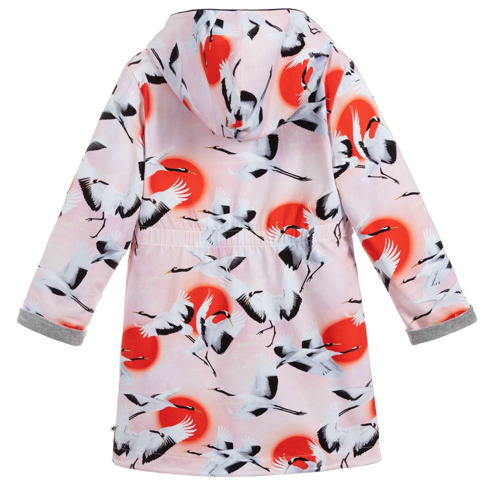 مولو-روب حمّام قطن جيرسي لون زهري للبنات | Childrensalon Outlet