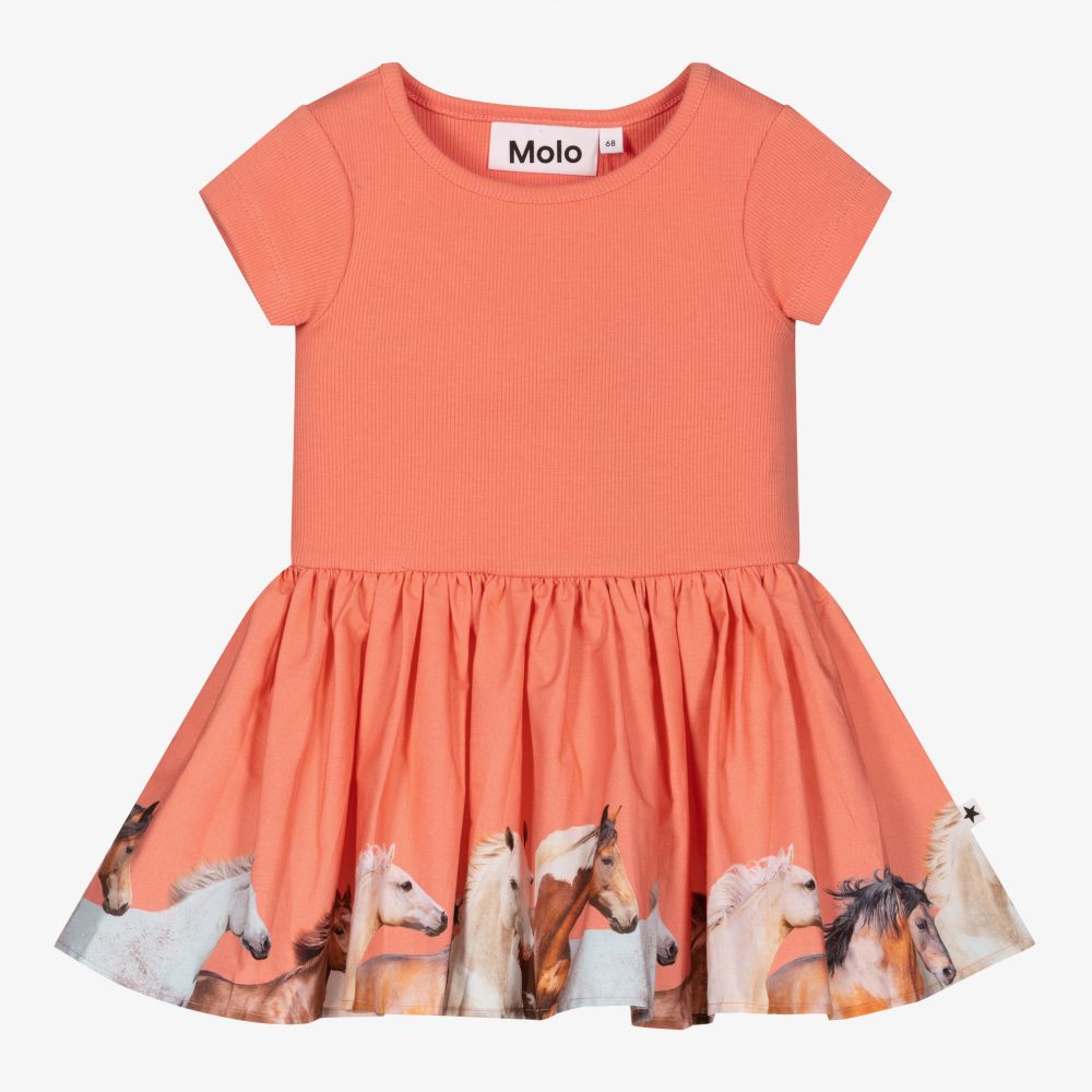 Molo - Pink Organic Cotton Dress | Childrensalon
