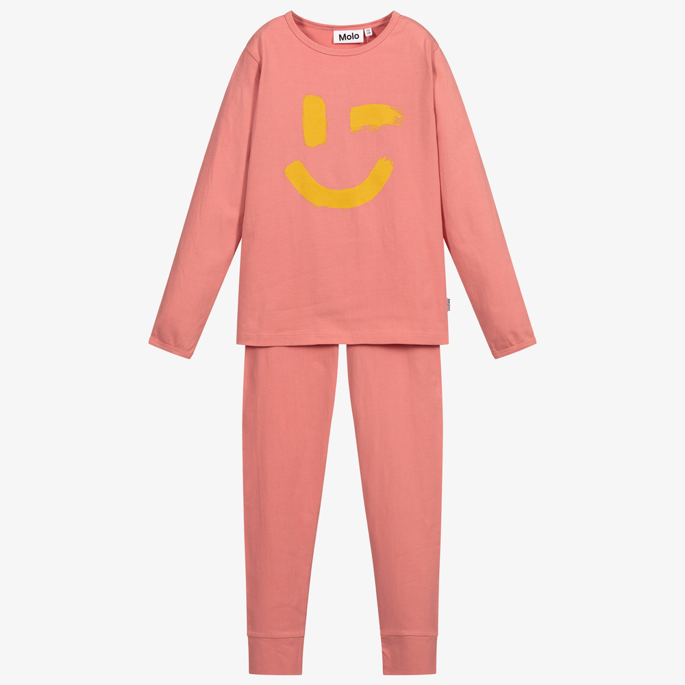 Molo - Pink Organic Cotton Pyjamas | Childrensalon