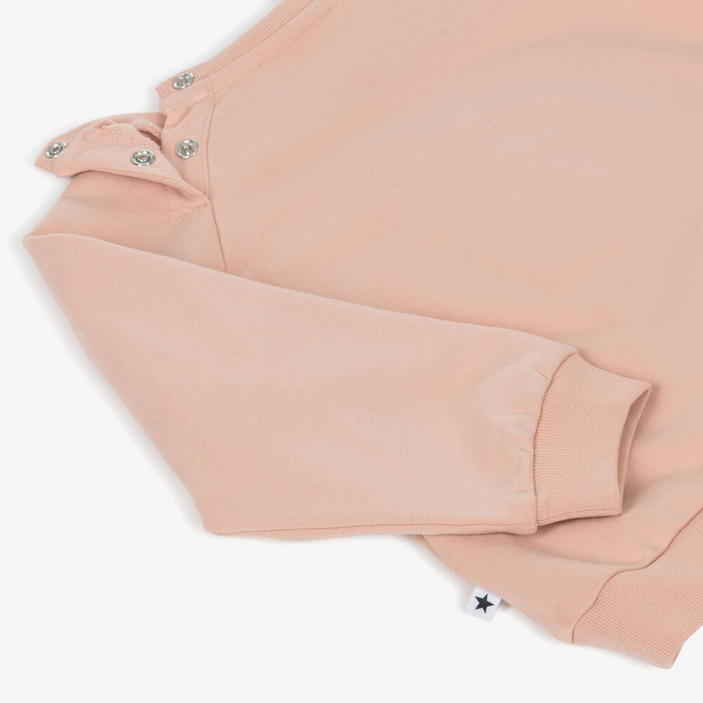 Molo-Мягкий розовый свитшот с улыбкой для девочек | Childrensalon Outlet