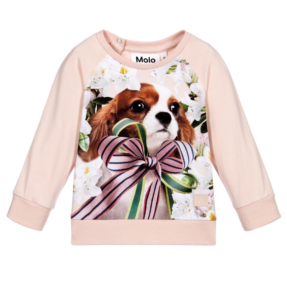 Molo - Pink Organic Cotton Top | Childrensalon