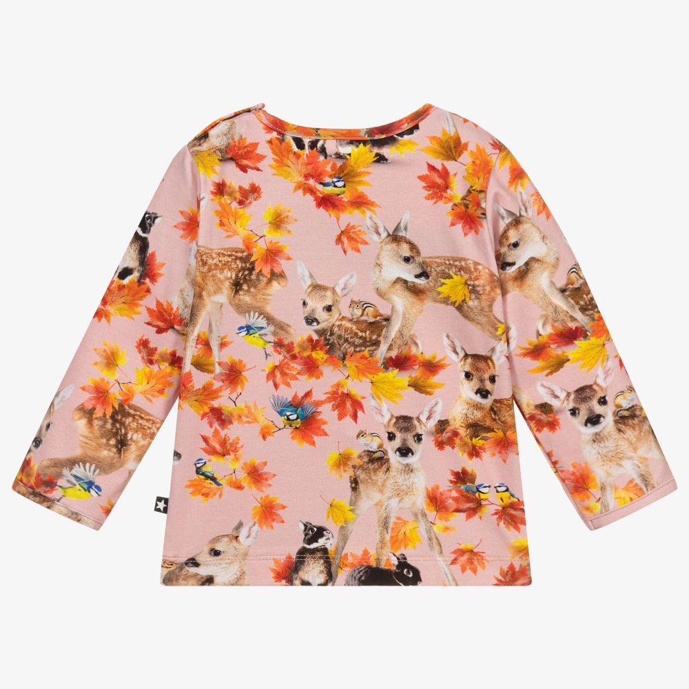 Molo-Pink Organic Cotton Top | Childrensalon Outlet