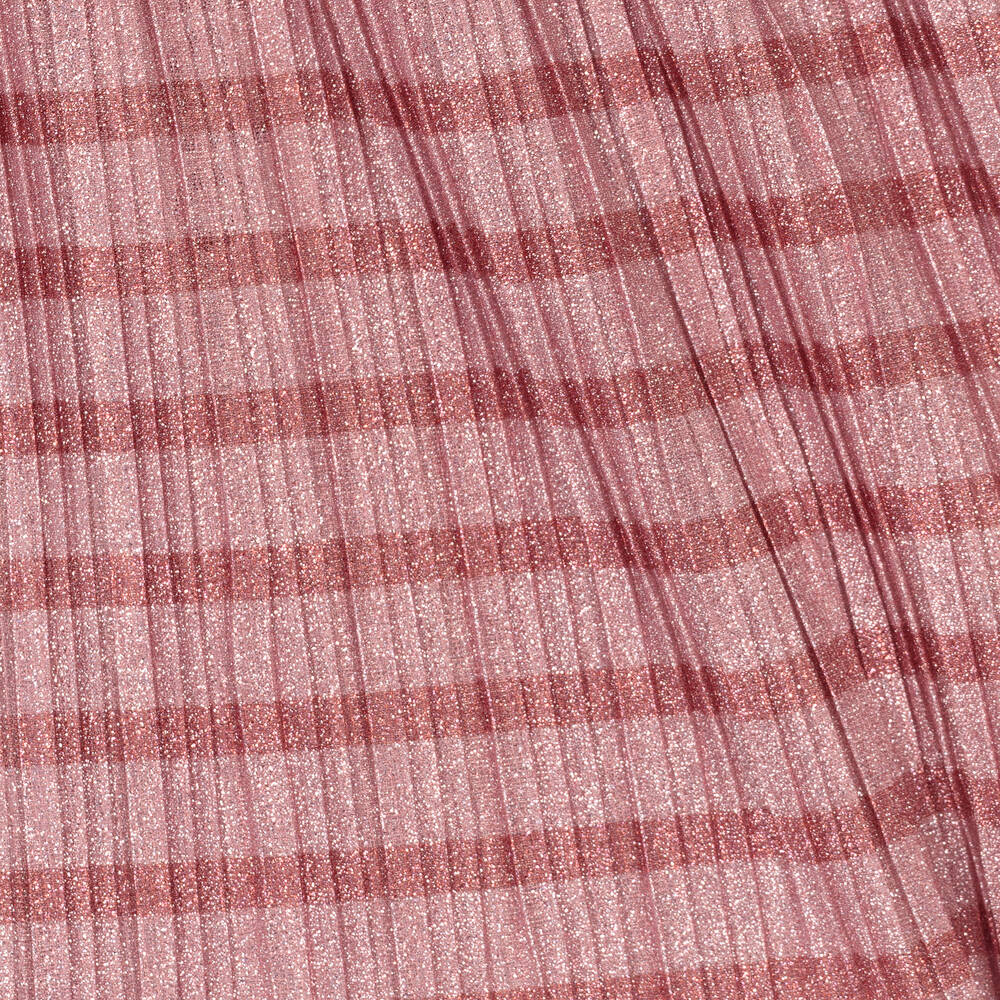 Molo-Pink Pleated Stripe Skirt | Childrensalon Outlet