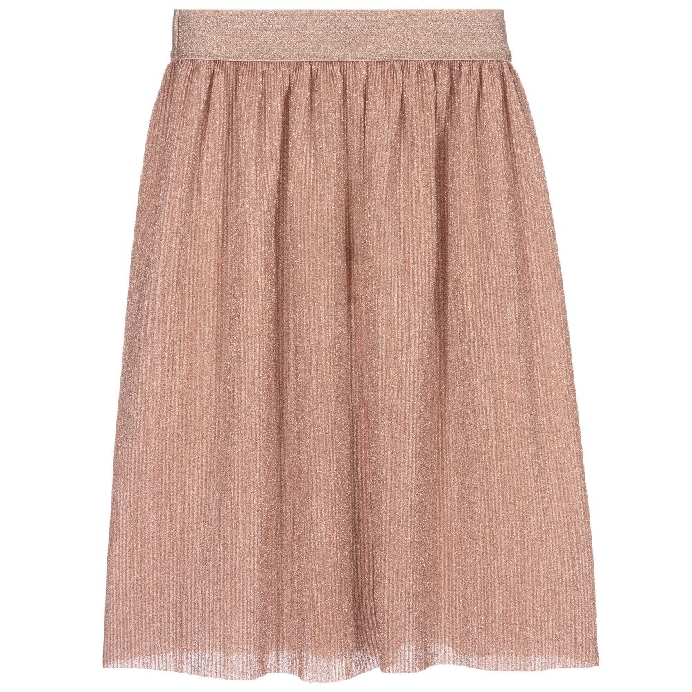 Molo-Pink Sparkly Lurex Skirt | Childrensalon Outlet